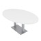 Skutchi Designs 45.25 in W, 84 in L, 29 in H, Engineered Wood Top, White HAR-OVL-46X84-DOU-09 - alternate 1
